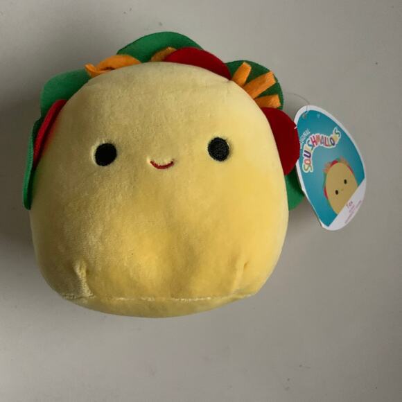 Squishmallow Tex Taco 5" Plush Food Squad Stuffed Animal Soft Kellytoy Kawaii - Picture 10 of 12